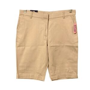Izod School wear Girls' Khaki Shorts Size 16.5 Plus NWT